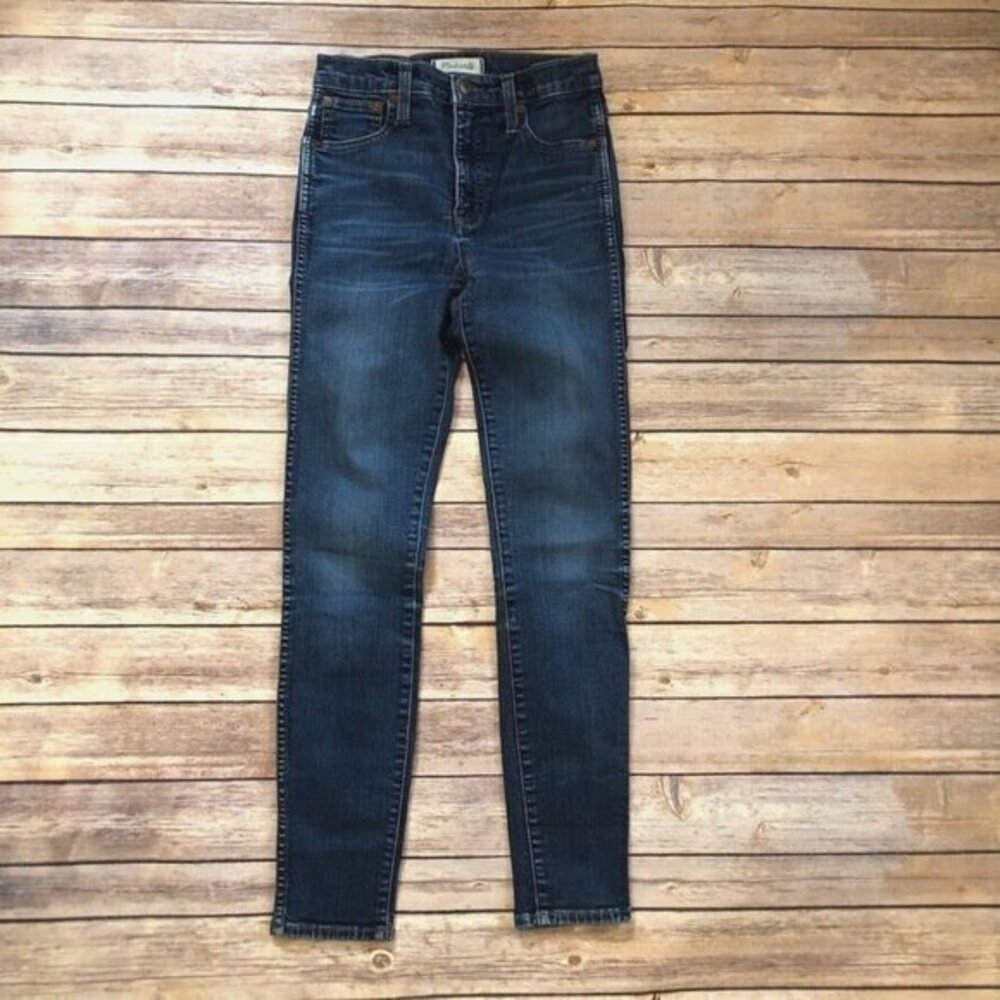 Madewell 10 Inch High Rise Skinny Jeans Hayes Wash